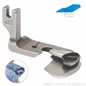 CALCADOR PARA COSTURA RETA INDUSTRIAL COM APARELHO DE BAINHA, BARRA - 9,5MM