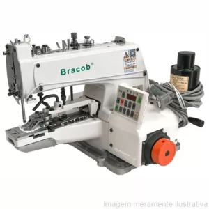 MÁQUINA DE COSTURA INDUSTRIAL BOTONEIRA DIRECT DRIVE BRACOB BC 373 AT 220V