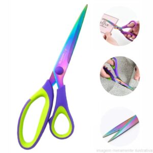 TESOURA MANUAL ALFAIATE MULTIFUNCIONAL TITANIUM 7,5 POLEGADAS