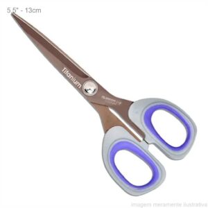 TESOURA MANUAL PROFISSIONAL TITANIUM 5,5 POLEGADAS, 13 CM - ART MAK