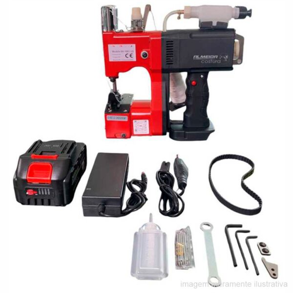MÁQUINA DE SACARIA FECHAR BOCA DE SACO DIRECT COM BATERIA 220V - GK9-900A - Imagem 2