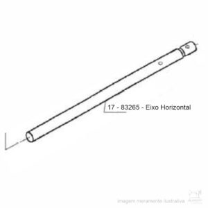 EIXO PRINCIPAL HORIZONTAL DOMÉSTICA SINGER BRILLIANCE 6160, 6180 – 83265