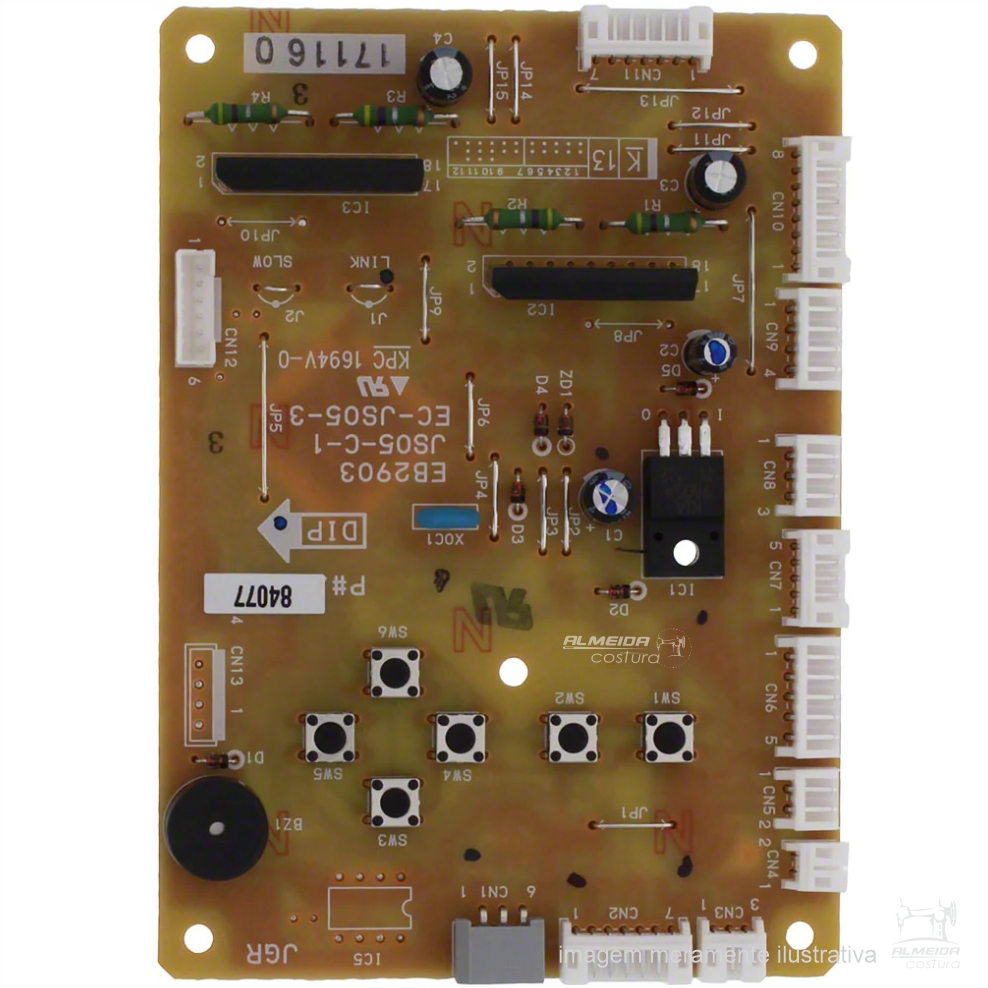 PLACA DE CIRCUITO CPU PARA SINGER BRILLIANCE – 84092 / EB2903 / JS05-C-1 - Imagem 3
