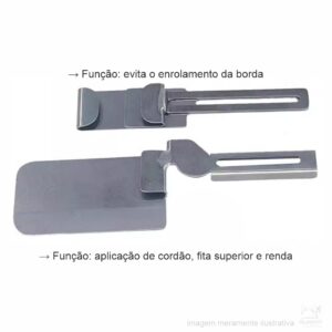 APARELHO PARA OVERLOCK COM SUPORTE MULTIFUNCIONAL E GUIA DE BAINHA - TIPO 037A