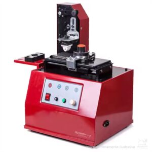 MÁQUINA DE IMPRESSÃO PARA ETIQUETA DE COMPOSIÇÃO – TAMPOGRAFIA SEMI-AUTOMÁTICA A0013