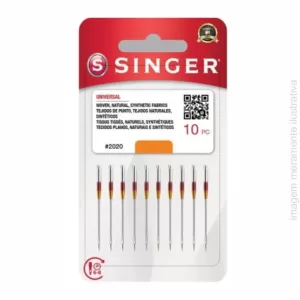AGULHA SINGER DOMÉSTICA BLST 10 UNIDADES HAX1 2020