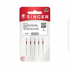 AGULHA SINGER DOMÉSTICA BLST 5 UNIDADES HAX1 2020