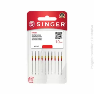 AGULHA SINGER DOMÉSTICA DOURADA 10 UNIDADES 2045