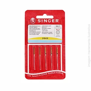 AGULHA SINGER DOMÉSTICA DOURADA 5 UNIDADES 2045