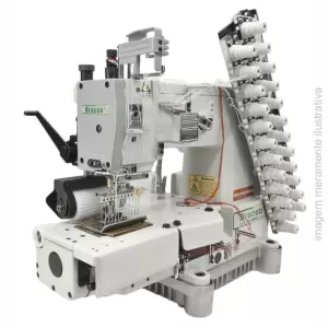 Máquina de Costura Industrial 12 agulhas Elastiqueira Bracob BC 008VC 12064P AT