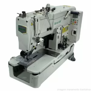 MÁQUINA DE COSTURA CASEADEIRA DIRECT DRIVE ELETRÔNICA INDUSTRIAL BRACOB BC 781 F AT - 220V