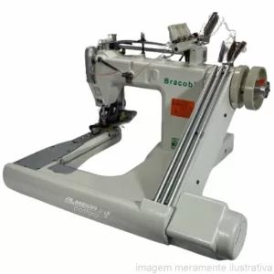 MÁQUINA DE COSTURA INDUSTRIAL BRAÇO, PONTO CORRENTE 3 AGULHAS BRACOB BC 928XH-PL AT - 220V