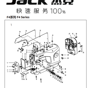 CATÁLOGO COMPLETO DE PEÇAS PARA MÁQUINA JACK JK-F4 – LISTA TÉCNICA EM PDF