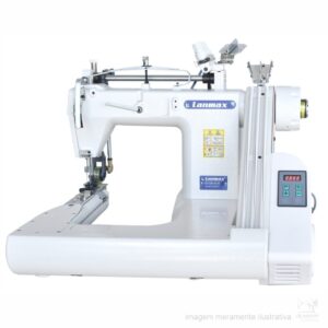 MÁQUINA DE COSTURA FECHADEIRA DE BRAÇO 3 AGULHAS DIRECT DRIVE LM-938M-PB-DD