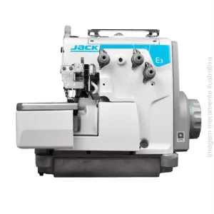 Máquina de Costura Industrial Overlock Direct Drive Jack- E3 220v