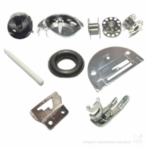 KIT 8 PEÇAS PARA MÁQUINA DE COSTURA PRETINHA DOMÉSTICA