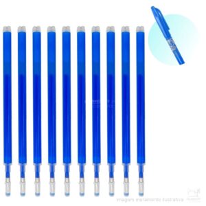 KIT COM 10 REFIS PARA CANETA MÁGICA FANTASMINHA – CORES SORTIDAS QUE APAGAM COM CALOR