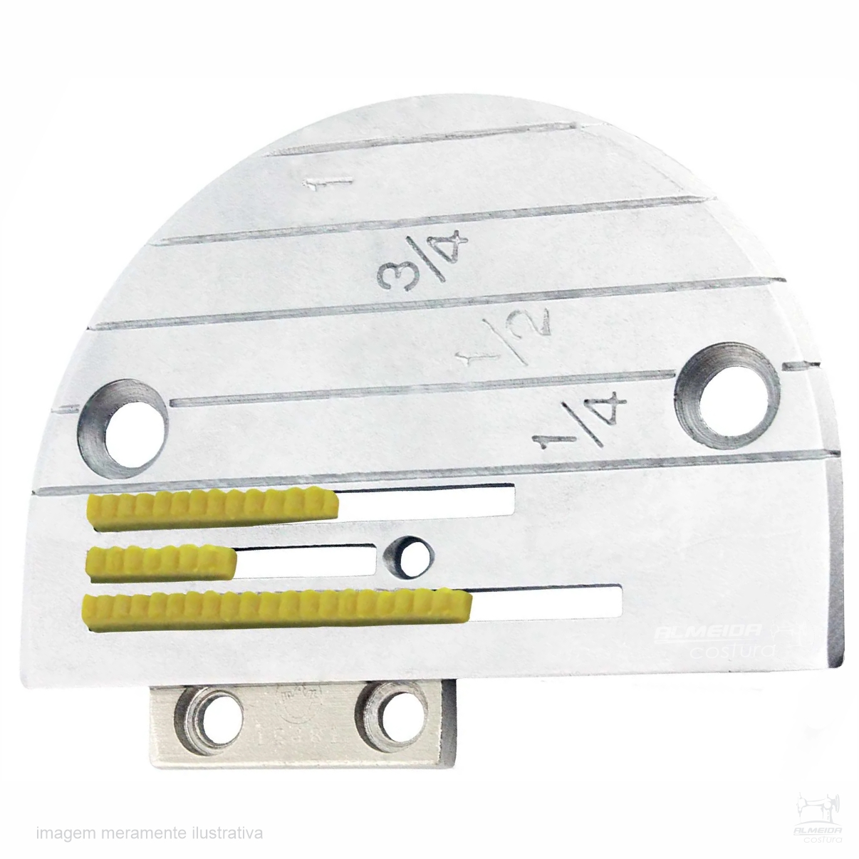 KIT CHAPA + DENTE TEFLON 12481TR 3 CARREIRAS PARA RETA INDUSTRIAL - Imagem 3