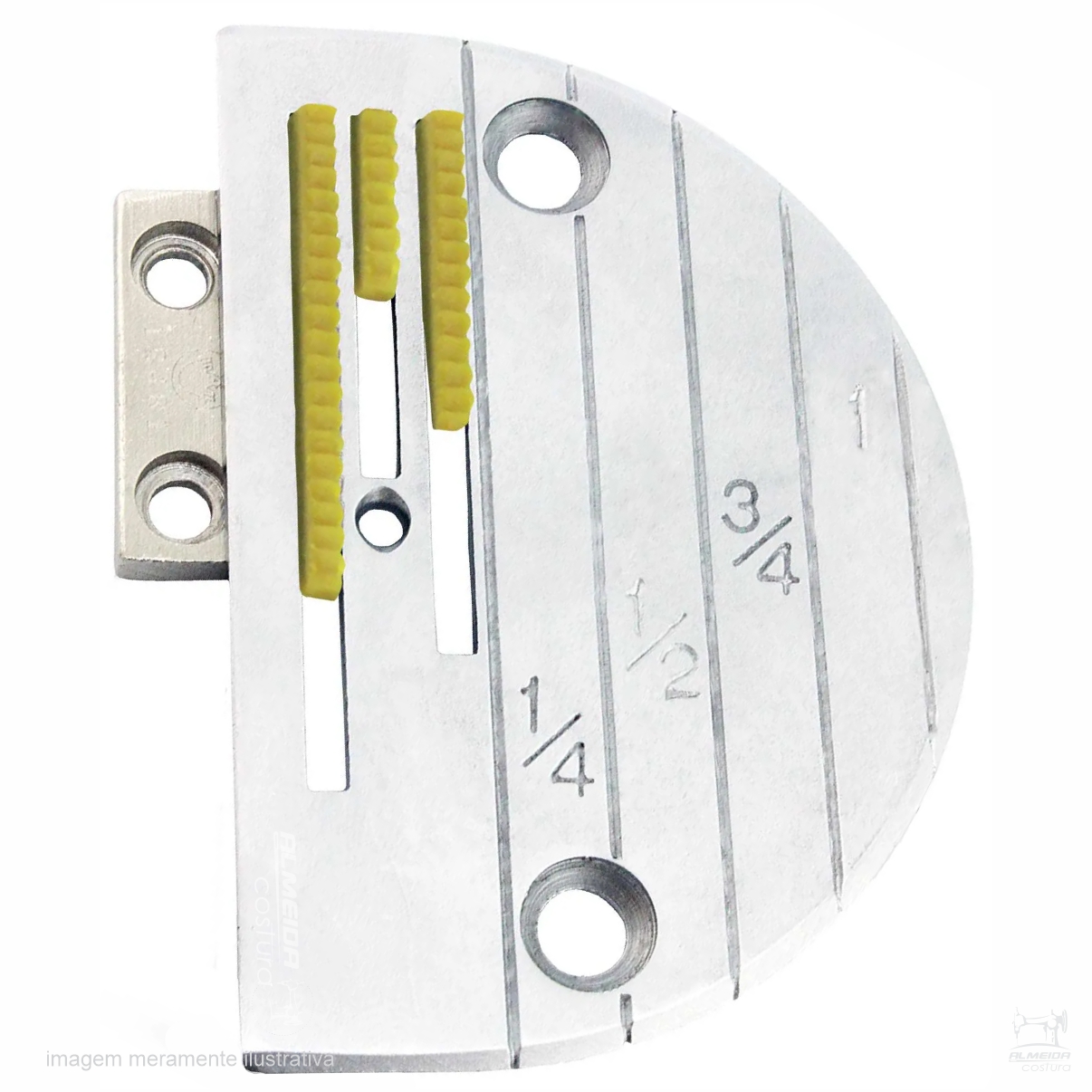 KIT CHAPA + DENTE TEFLON 12481TR 3 CARREIRAS PARA RETA INDUSTRIAL