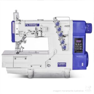 MÁQUINA DE COSTURA GALONEIRA INDUSTRIAL DIRECT DRIVE – COM PARADA DE AGULHA LM-7500D-01CB - LANMAX