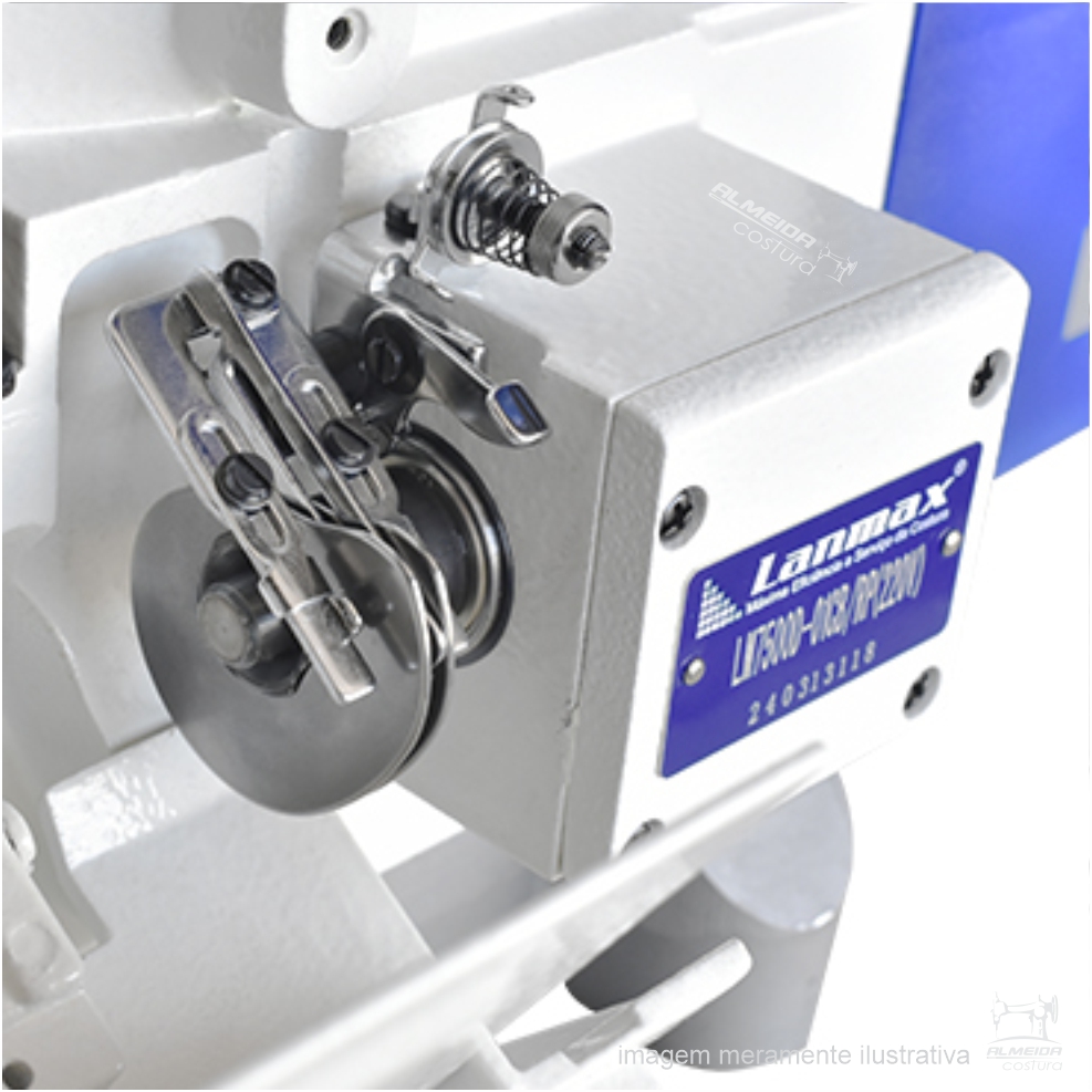 MÁQUINA DE COSTURA GALONEIRA CILÍNDRICA 3 AGULHAS 5 FIOS COM CATRACA DIRECT DRIVE – LM-7500D-01CB/RP 220V - Imagem 6