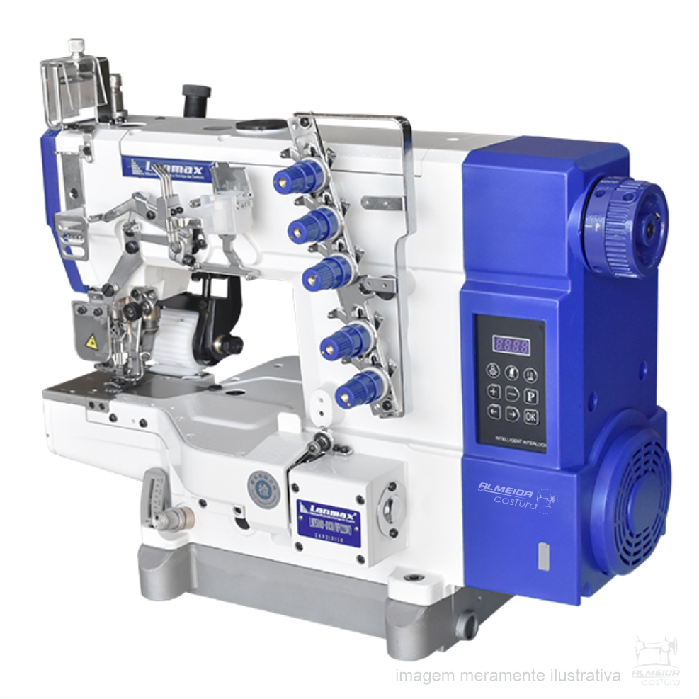 MÁQUINA DE COSTURA GALONEIRA CILÍNDRICA 3 AGULHAS 5 FIOS COM CATRACA DIRECT DRIVE – LM-7500D-01CB/RP 220V - Imagem 5