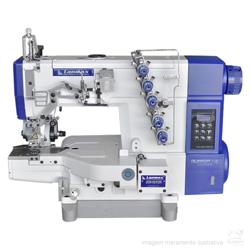 MÁQUINA DE COSTURA GALONEIRA CILÍNDRICA 3 AGULHAS 5 FIOS COM CATRACA DIRECT DRIVE – LM-7500D-01CB/RP 220V - Imagem 3