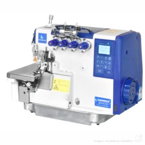MÁQUINA OVERLOCK INDUSTRIAL DIRECT DRIVE LANMAX LM-994D-PE-AT/BK COM EMBUTIDOR AUTOMÁTICO 220V
