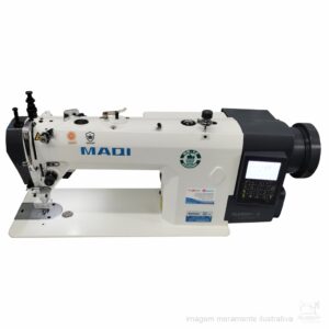 MÁQUINA RETA TRANSPORTE DUPLO ELETRÔNICA PARA MATERIAIS PESADOS MAQI LS-0303FT-TD4 - 220V