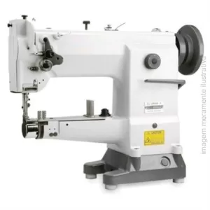 MÁQUINA DE COSTURA INDUSTRIAL DE BRAÇO CILÍNDRICA TRANSPORTE TRIPLO DIRECT DRIVE 220V