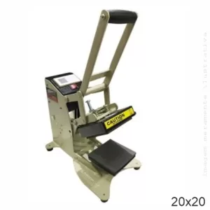 Prensa Térmica Sublimática Boca de Jacaré 20x20 cm - Eficiente e Versátil - 220V