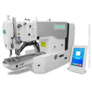 TRAVETE ELETRÔNICA ZOJE ZJ-1900D ÁREA 60X40MM PARA TECIDOS LEVES – MOTOR DIRECT DRIVE 220V