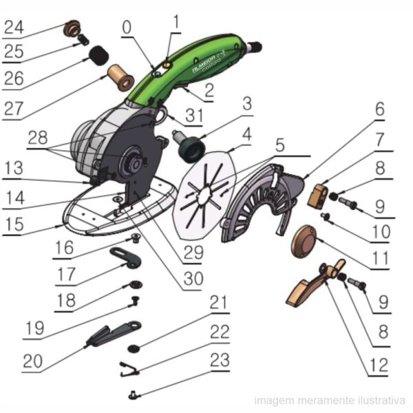 STATOR DO ROTOR PARA MÁQUINA DE CORTE DE DISCO DIRECT DRIVE - RCS-100-STTR - Imagem 2